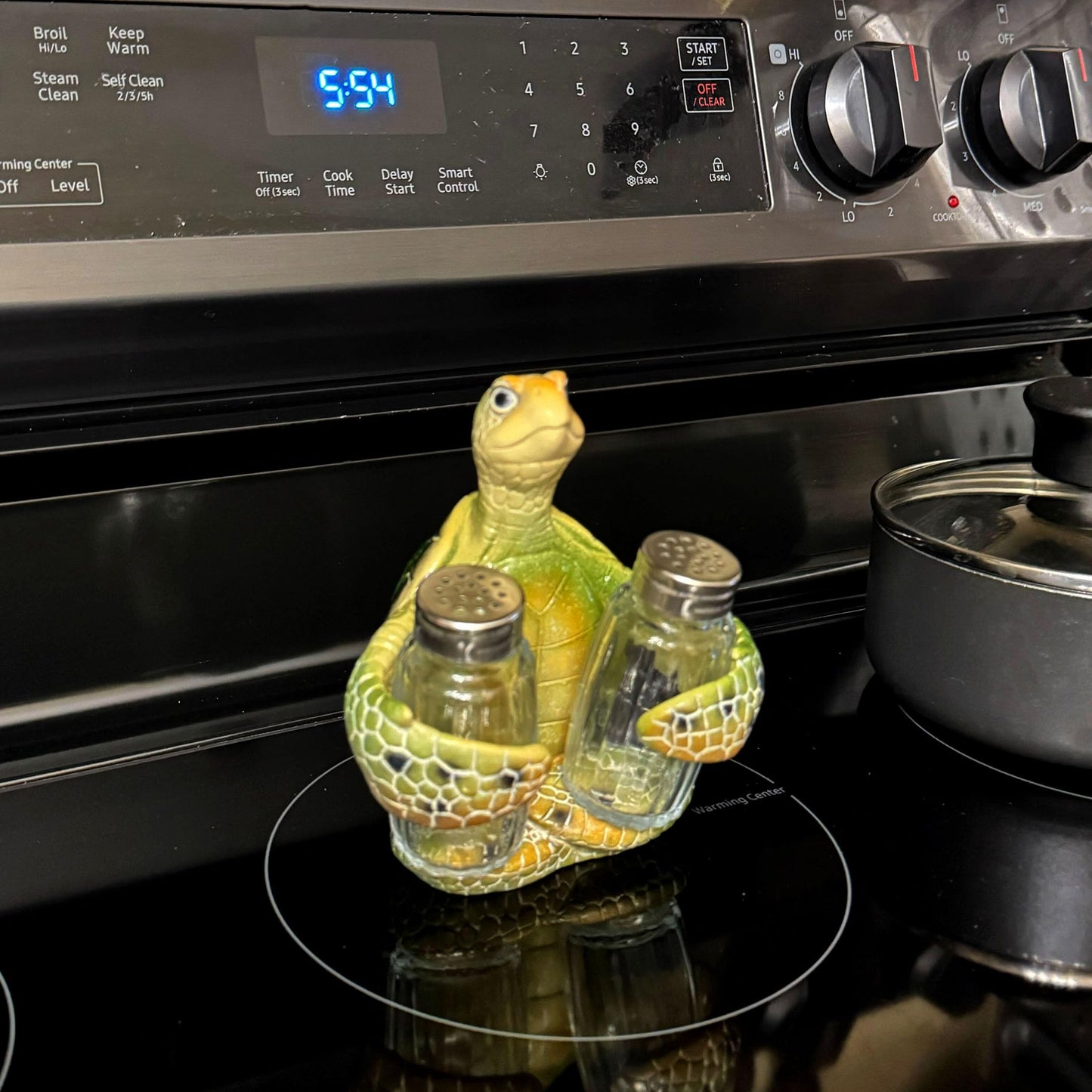 Sea Turtle Salt and Pepper Shaker Set – Whimsical Resin Design with Glass Shakers – Perfect Coastal Décor for Ocean Lovers