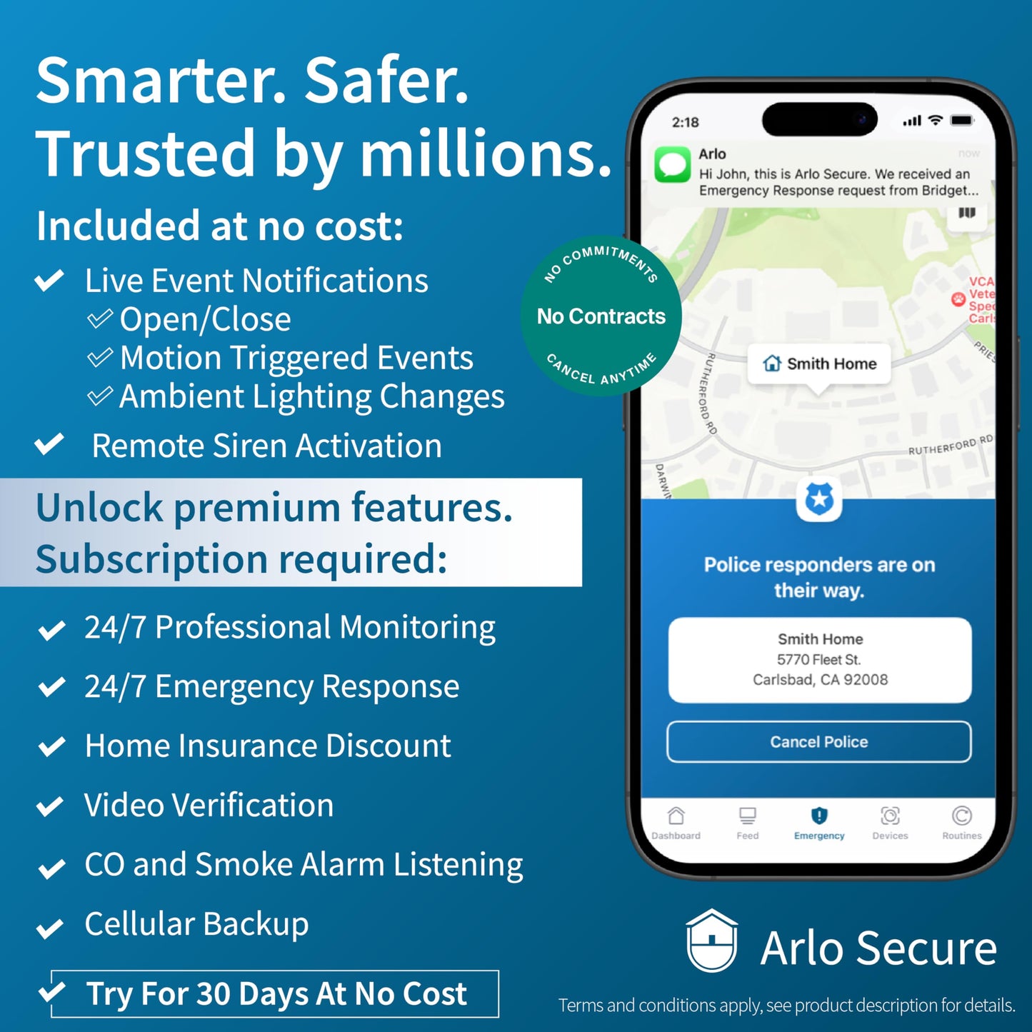 Arlo Essential Security Camera 2K | Outdoor - Indoor | 2nd Gen | Wireless with Spotlight, 2-Way Audio, Color Night Vision, Live Stream, Motion Activation, Real Time Notifications - White, 3 Cameras