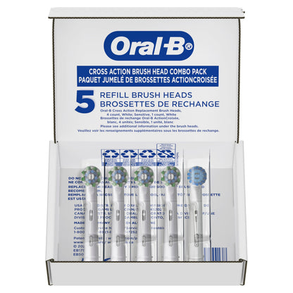 Oral-B CrossAction Electric Toothbrush Replacement Brush Heads Refill, 2ct (Packaging may vary)