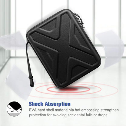 SITHON Portfolio Sleeve Case for 11" iPad Pro M4/M2/M1 2024-2018, 11" iPad Air M2 2024, 10.9" iPad Air 5/4, 10.9"/10.2" iPad 10/9th Gen, Galaxy Tab, Shock Absorption Hard Tablet Carrying Organiser,