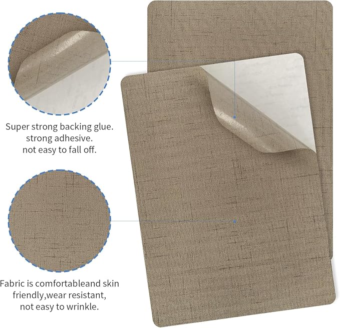SYLVASS 8x11 Inch Fabric Repair Patches, Self-Adhesive Linen Patch