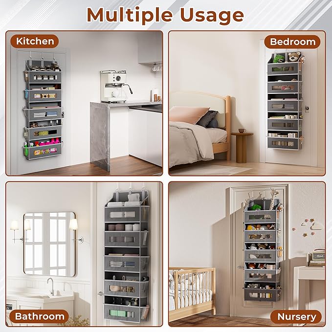 2 Packs 5-Tier Over the Door Organizer