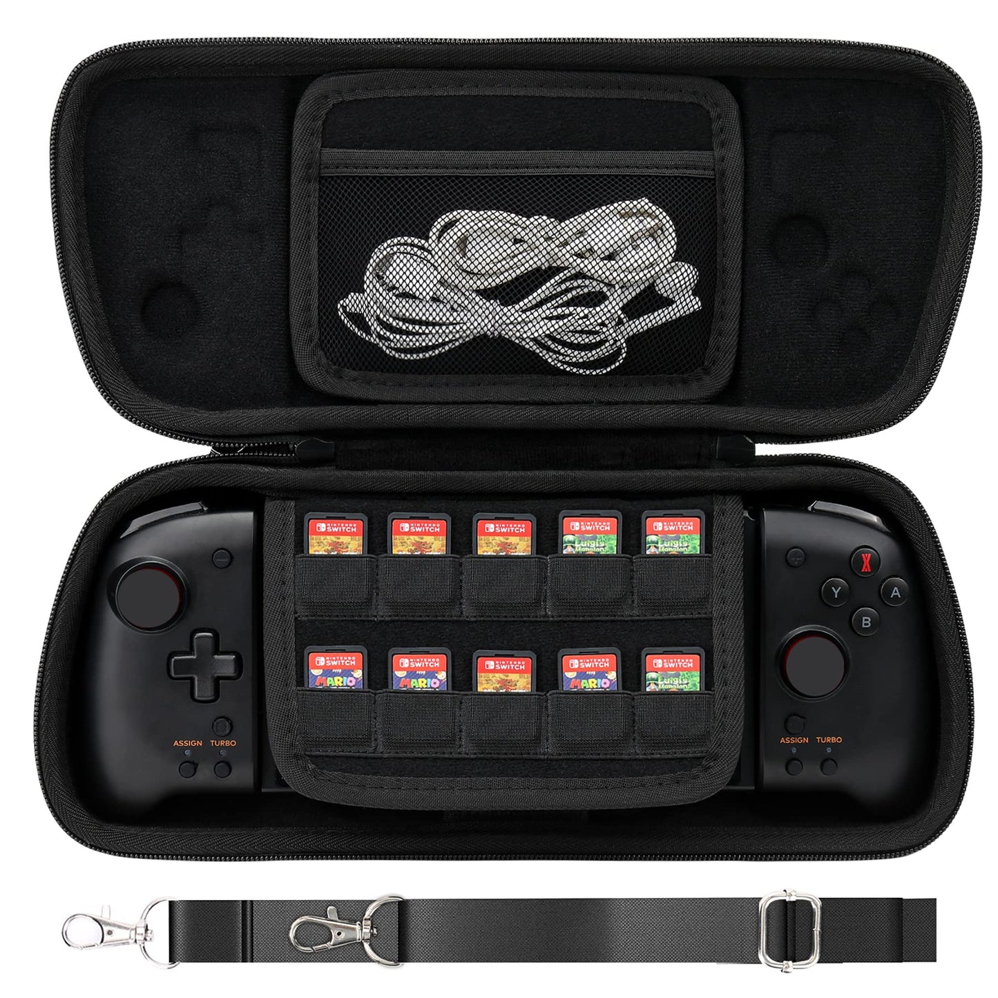 Aenllosi Hard Travel Case for Hori Nintendo Switch Split Pad Pro Handheld Controller-Camouflage(Only Case)