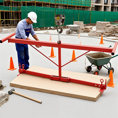 Lasnten Heavy Duty Paver Slabs Lifter & Extractor Tool, Telescopic Adjustable Brick Tongs Cutter Handle Block Mover for 20 to 39 in Slabs for Landscaping, Construction Team, DIY, Masonry Driveway