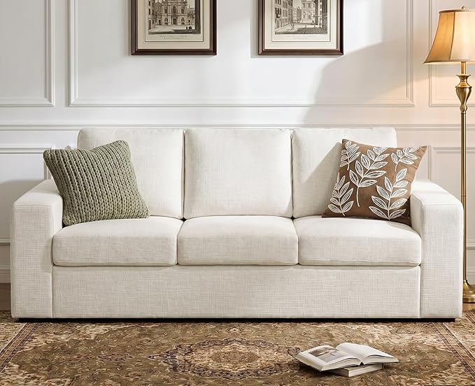 ABCASA 85'' Modern Couches for Living Room, 3 Seater Comfy Sofa