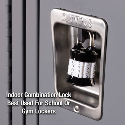 Master Lock Combination Lock, Set Your Own Combination Lock for Gym and School Lockers, Indoor Combo Padlock, Colors May Vary, 1535D