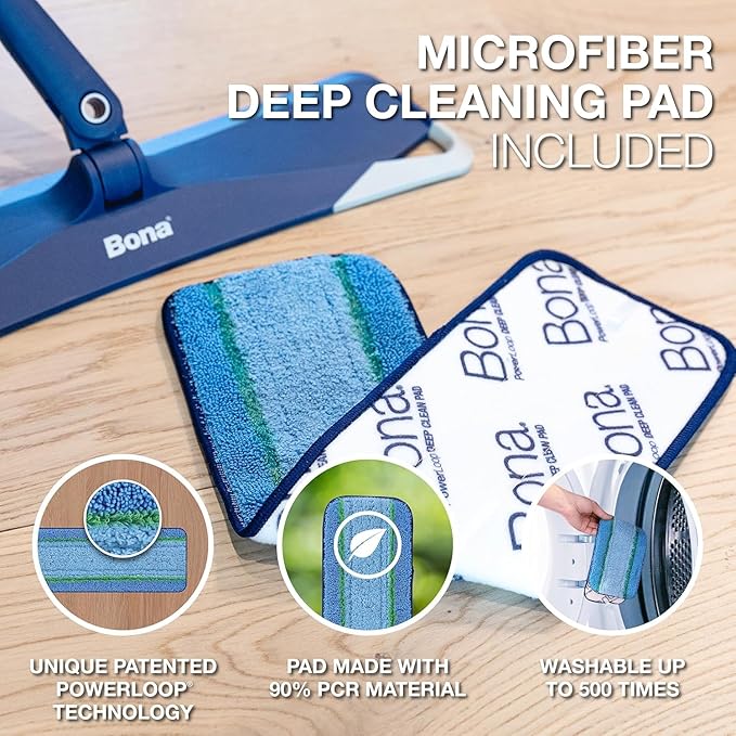 Bona Microfiber Pad 3-Pack includes Dusting, and Deep Cleaning Pad,
