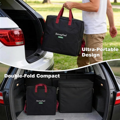 SUNNYFEEL Camping Directors Chair Set of 2 Aluminum Oversized Portable Folding Chair with Side Pocket and Adjustable Side Table for Beach, Fishing, Trip, Picnic, Lawn, Outdoor Foldable Camp Chairs
