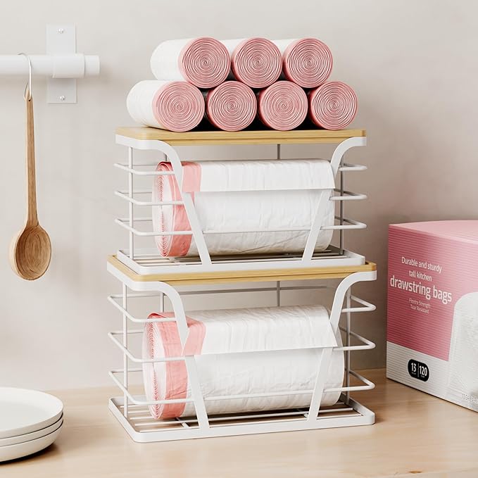 2 Pack Stackable Laundry Room Organization and Storage, Laundry Room Decor and