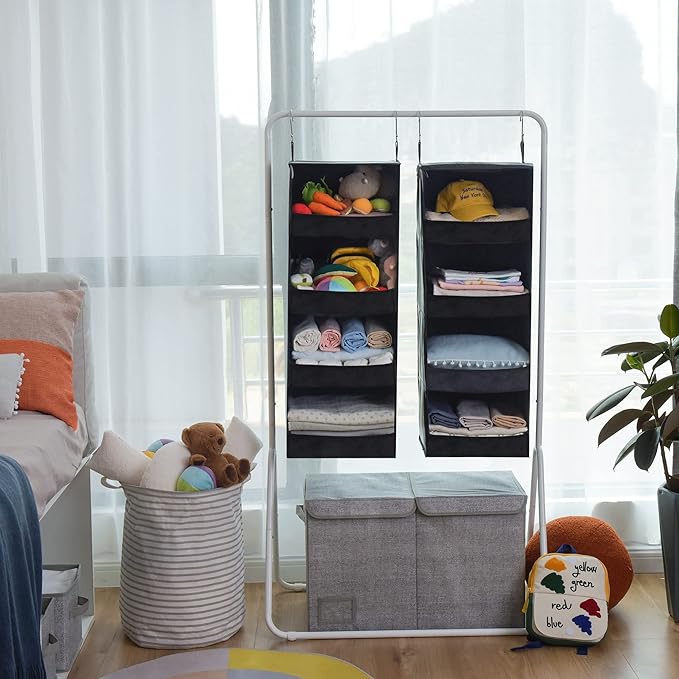 GRANNY SAYS 4-Shelf Hanging Organizer, Closet Hanging Shelves, Closet Hanging