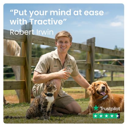 Tractive Mini GPS Cat Tracker | Market Leader | Real-Time Location Tracking | Location History | Monitor Activity | Collar Included