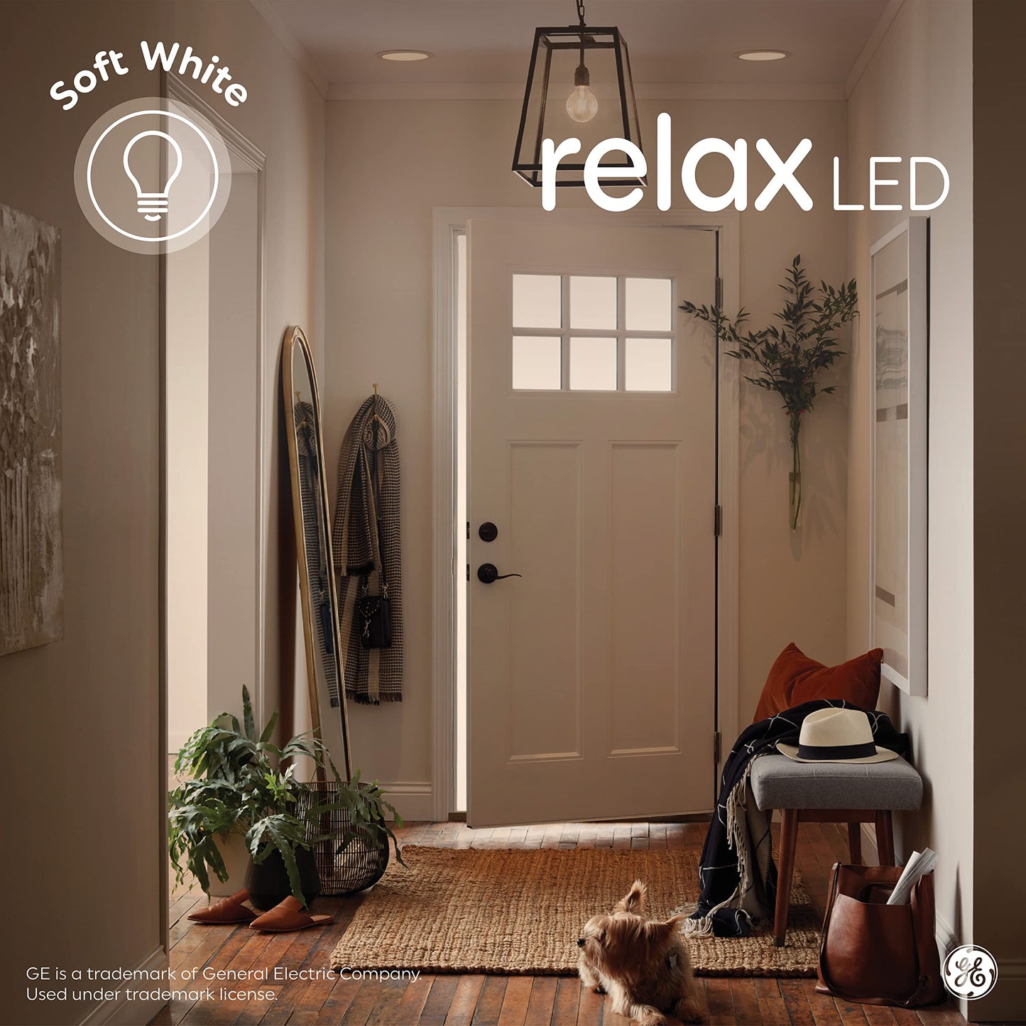GE Relax 8-Pack A19 60 Watt Equivalent Crystal Clear Soft White Dimmable LED Light Bulbs