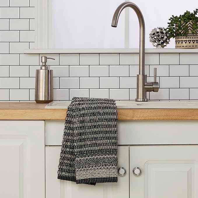 SKL Home Lewis 100% Cotton Premium 2-Piece Hand Towel Set, 600 GSM, Reversible