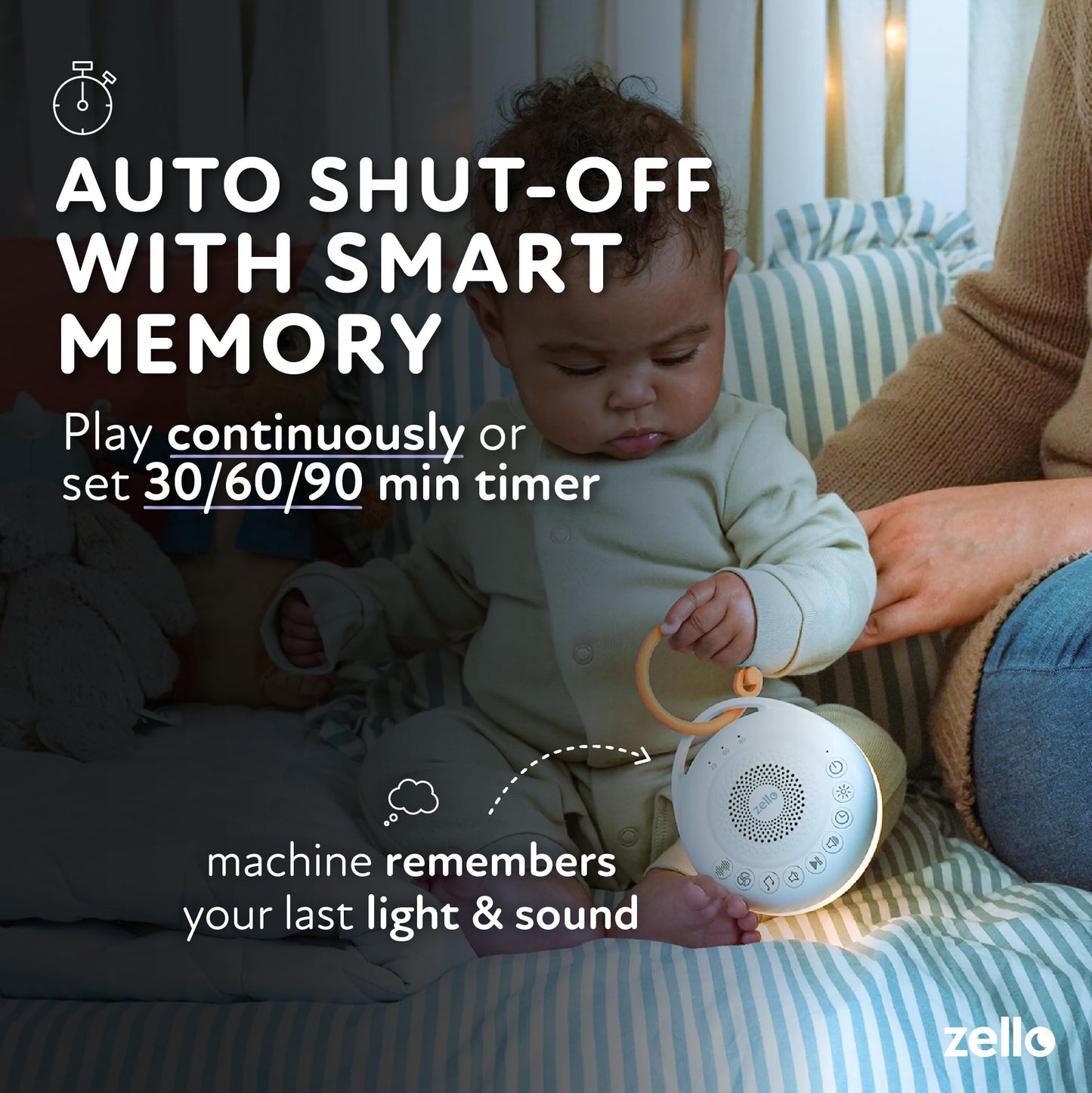 Zello Portable Pro White Noise Machine Baby Sleep Aid 30 Soothing Sounds Red Nightlight 20hr Battery USB Rechargeable Memory Function Portable Sound Machine Travel Pram Pushchair Cot Nursery