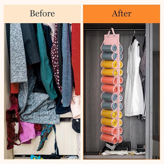 Lirex Hanging Yoga Legging Storage Organizer
