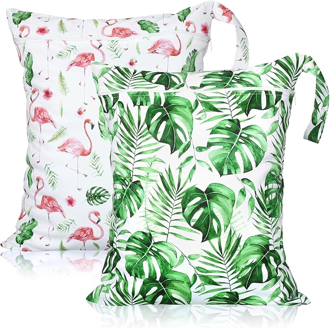 Shappy 2 Pcs Large Travel Laundry Bag Washable Waterproof Wet Dry Large Dirty