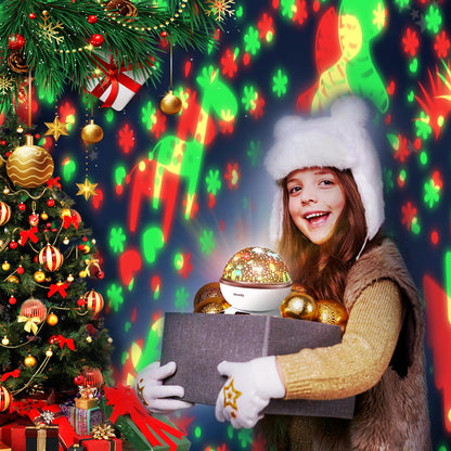 Moredig Baby Projector Night Light, Night Light Kids Projector with 12 Music and Timer, Remote Kids Night Light for Bedroom with 8 Lighting Modes, Gifts for Baby Boy Girls- Black White