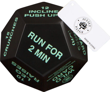 Exercise Dice - Fitness Workout Gear for Home Gym Equipment and Accessories, Personal Trainer Work Out Supplies for Adults