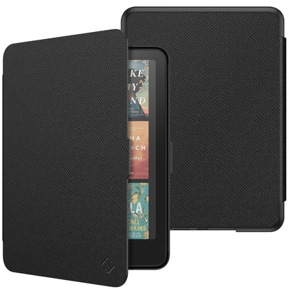 FINTIE Case for 7" All-New Kindle Paperwhite (12th Generation-2024) & Kindle Colorsoft Signature Edition, Slim Lightweight Shell PU Leather Protective Cover with Auto Sleep/Wake, Black