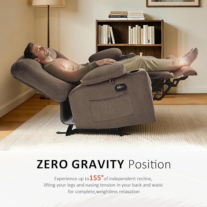 MCombo 55.9" Zero Gravity Power Loveseat Recliner
