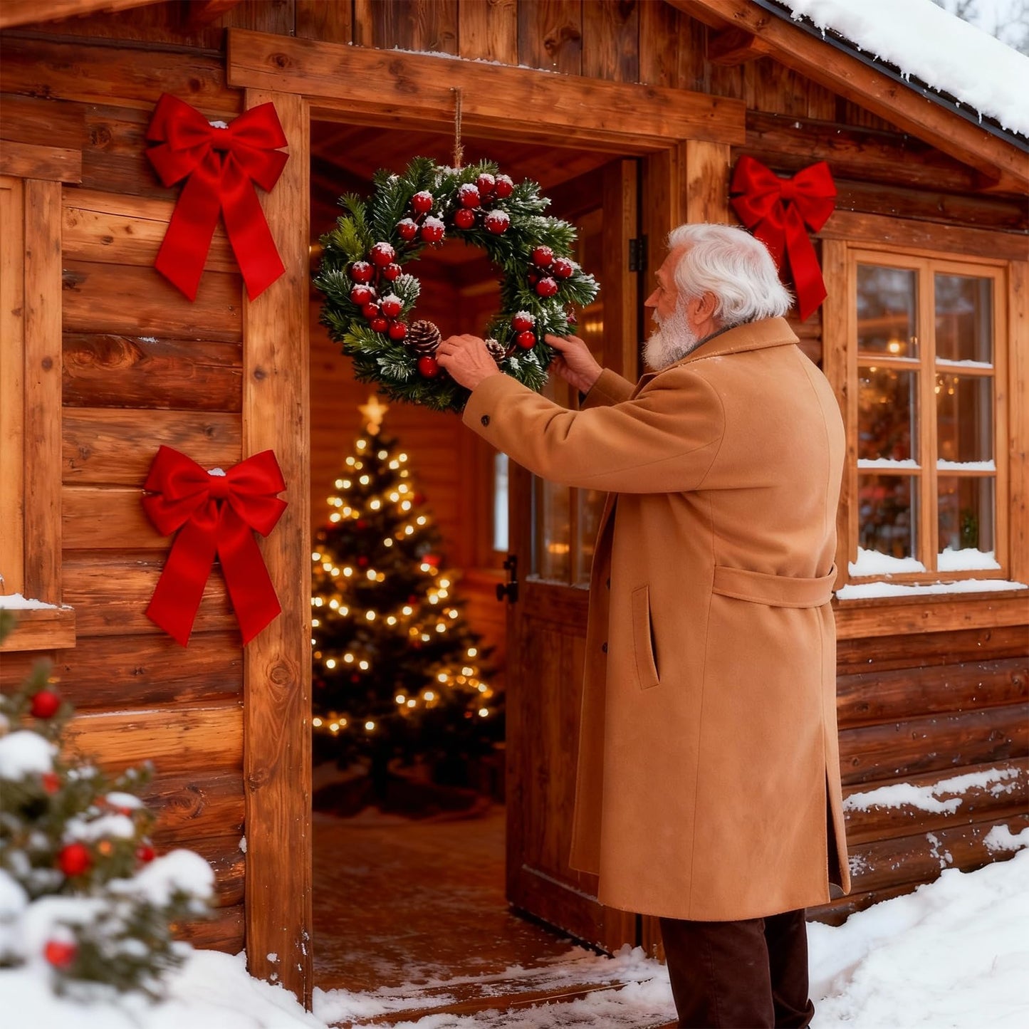 10 Pcs Red Berry Stems - Pine Cones for Crafts,Pine Cones for Decorating,Red Berry Wreath Floral Picks,Valentine's Day Mother's Day,Birthday Party Decoration,Gift Wrap Embellishment