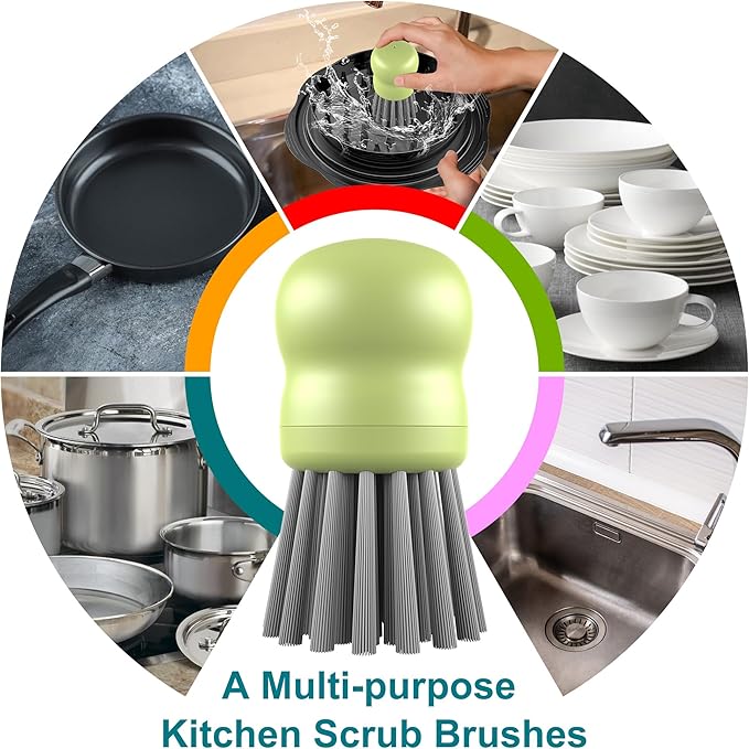 Mini Dish Brush for Cleaning Chicken Shredder, Palm Brush Dish Scrubber