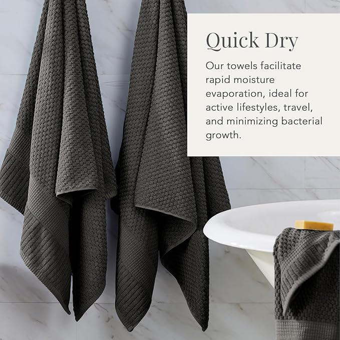 NY Loft 100% Cotton 2 Pack Bath Sheet Towel Set | Absorbent Quick-Dry Oversize