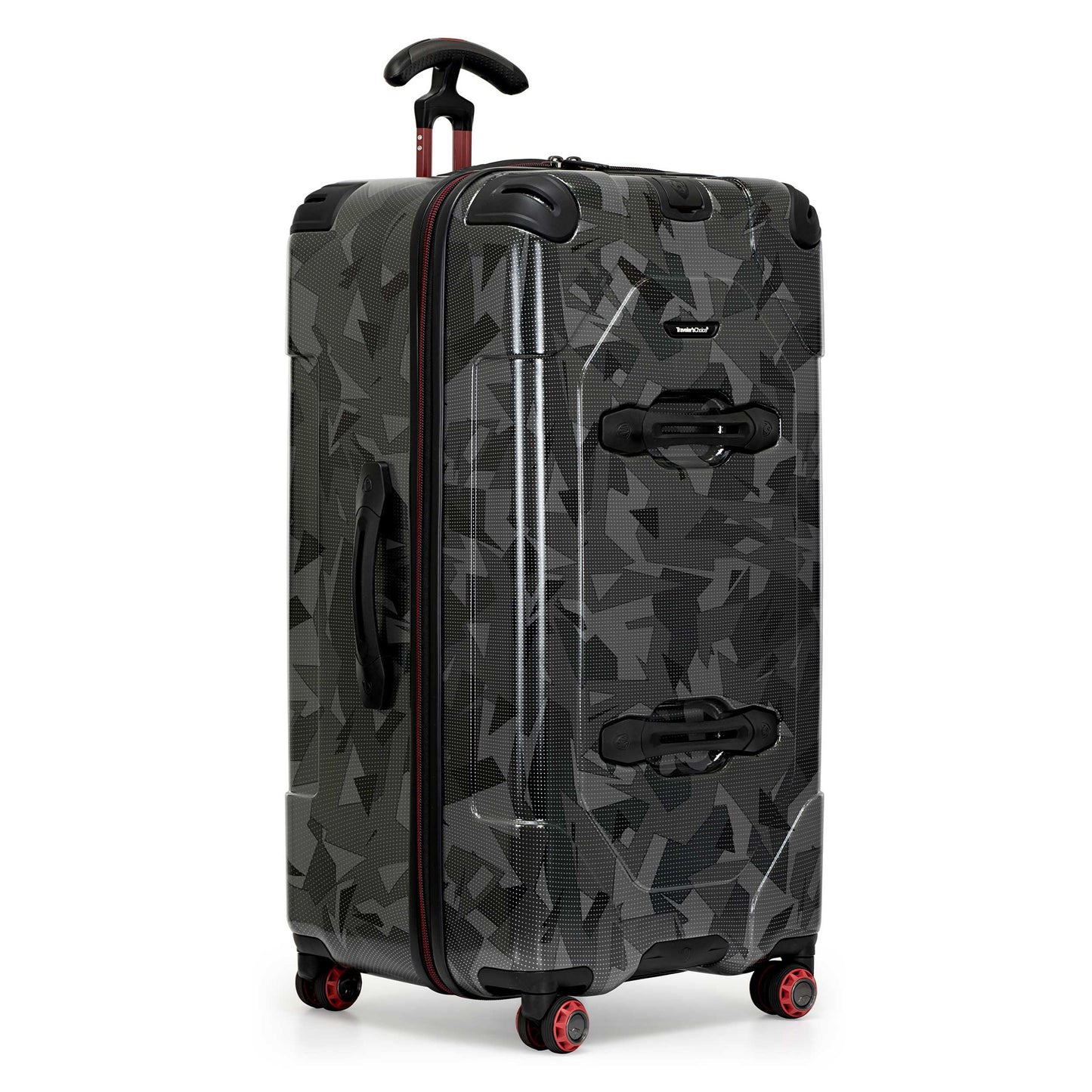 Traveler's Choice Maxporter II Polycarbonate Hardside Trunk with Spinner Wheels, Gray Camo, 31-Inch Large Trunk