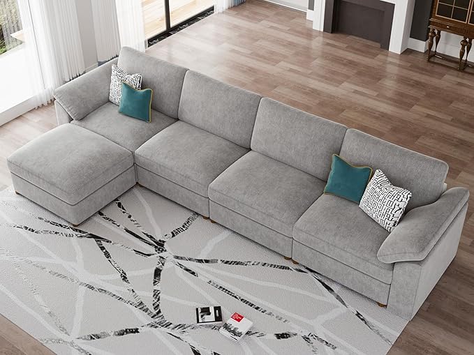 EASE MOOSE Oversized Modular Sectional Sofa, Modern Oversized L Shape Sectional