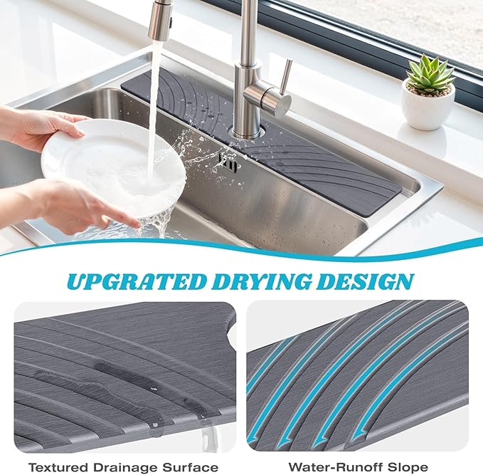 Stone Faucet Mat for Kitchen Sink