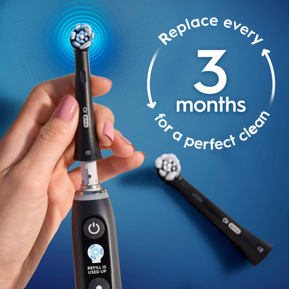 Oral-B iO Series Ultimate Clean Electric Toothbrush Replacement Brush Heads for an Oral-B Electric Toothbrush, 2 count, White