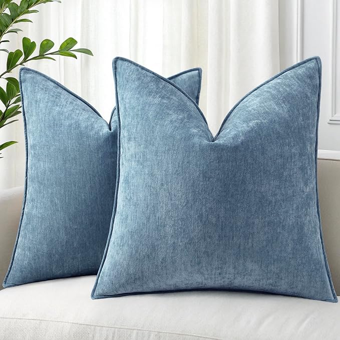 decorUhome Summer Couch Throw Pillow Covers 20x20 Set of 2, Decorative Soft