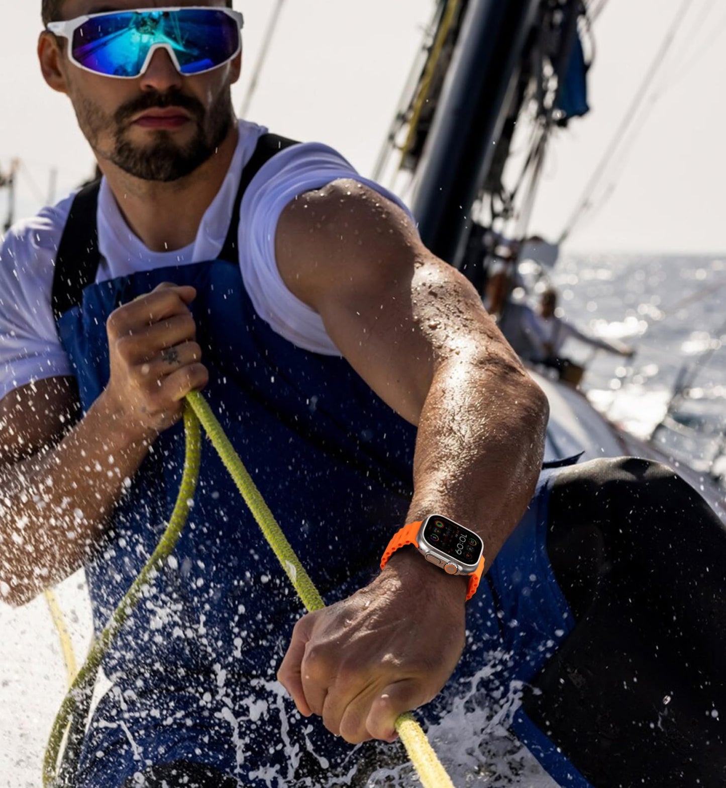 3 Pack Compatible with Apple Watch Ultra 2 Band 49mm 46mm 45mm 44mm Men Women,Breathable Trail Loop+Alpine Loop+Ocean Sport Band for iWatch Ultra2/Ultra Series 10 46 mm/9/8/7/6/SE/5/4/3