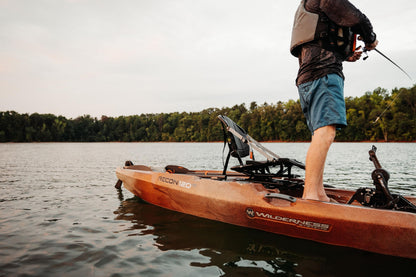Wilderness Systems Recon 120 HD - Sit on Top Fishing Kayak - 360 Degree ACES seat & Helix PD™ Pedal Drive System - 12 ft - Desert Sunset