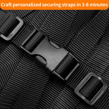 BEYOURD 3/4" Buckles and Straps Set: 6 Yards of Thick Nylon Webbing, 6-Pack Quick Side Release Adjustable Plastic Buckles, 12 Tri-Glide Slide Clips(3/4 Inch Combo Set)