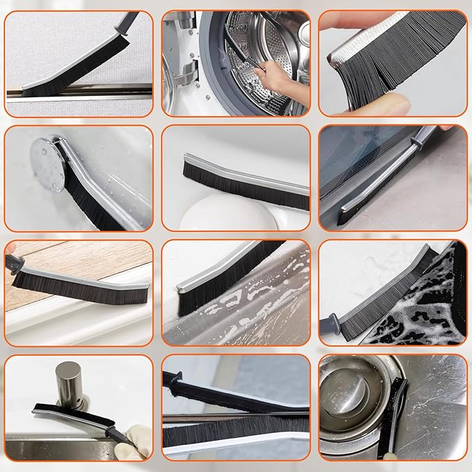 19 Pcs Small Crevice Cleaning Brush Set, Groove Gap Cleaning Tool