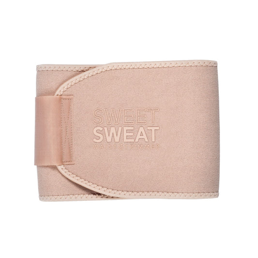 Sweet Sweat Toned Waist Trimmer for Women and Men | Premium Waist Trainer Belt to 'Tone' Your Stomach Area (Stone, Small)
