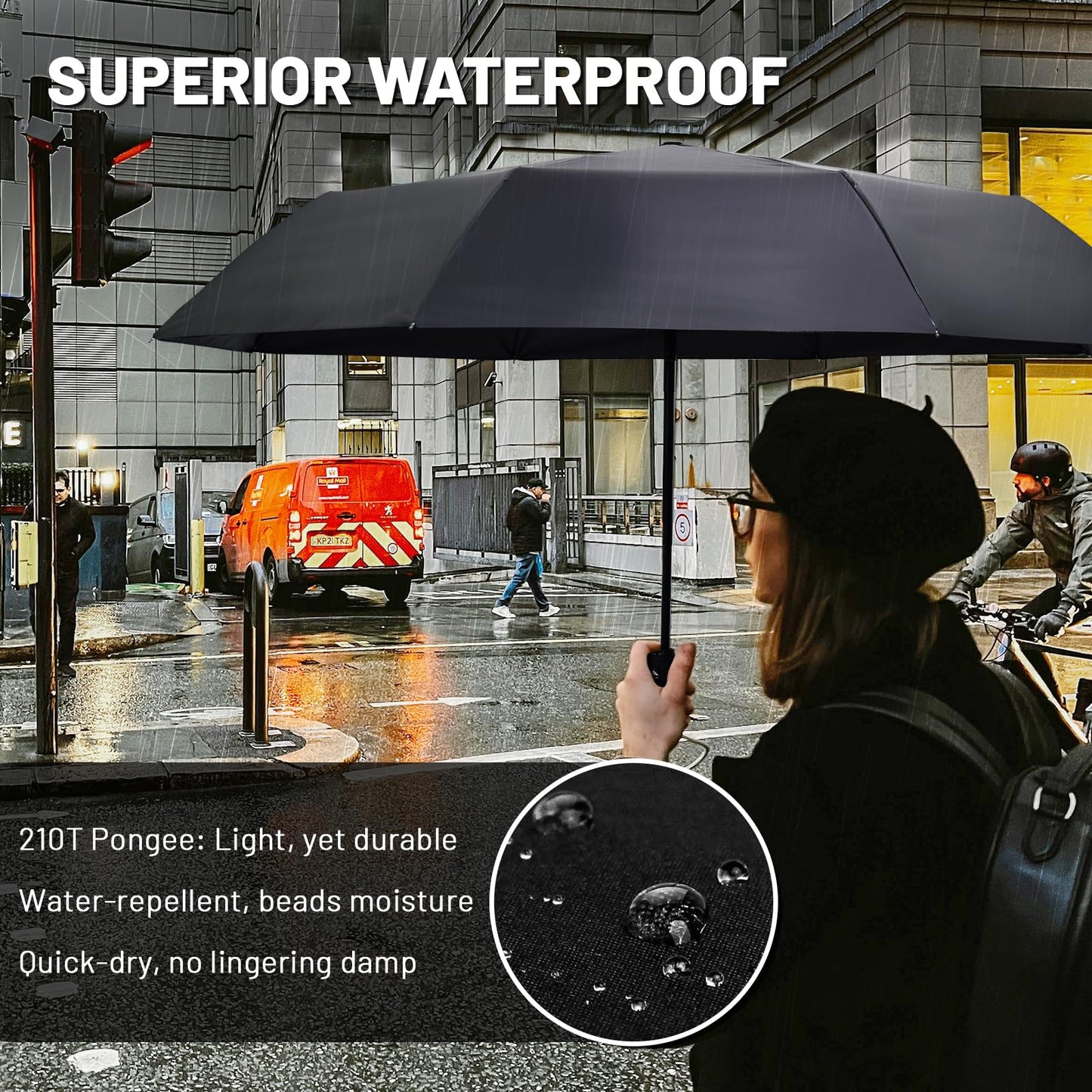 SY Compact Travel Umbrella Windproof Automatic Unbreakable Umbrellas-Factory Direct High Cost-effective Umbrella