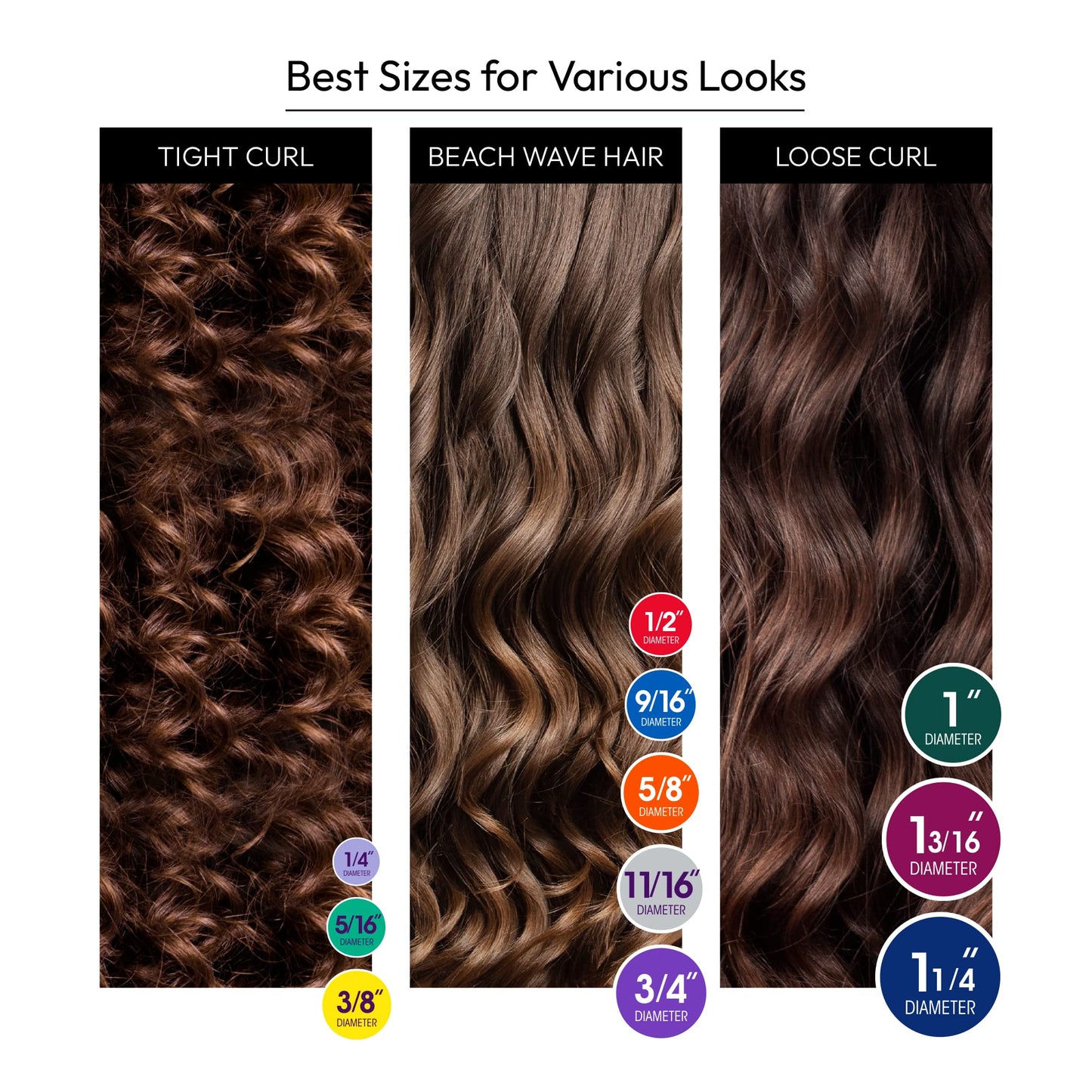 Red by Kiss 36PCS Flexi Rods, Flexible Curling Rods, Twist Foam Hair Rollers, No Heat Hair Curlers 7" Sets
