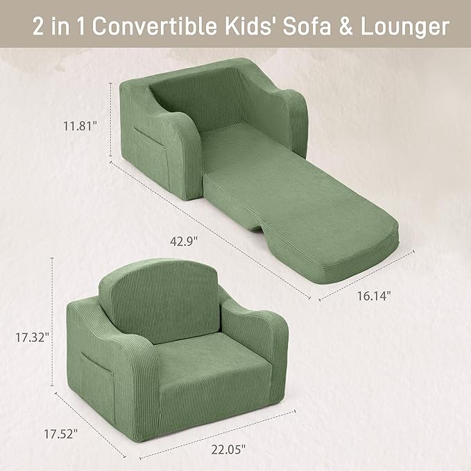 aodisman Thick Comfy Toddler Chair and Couch