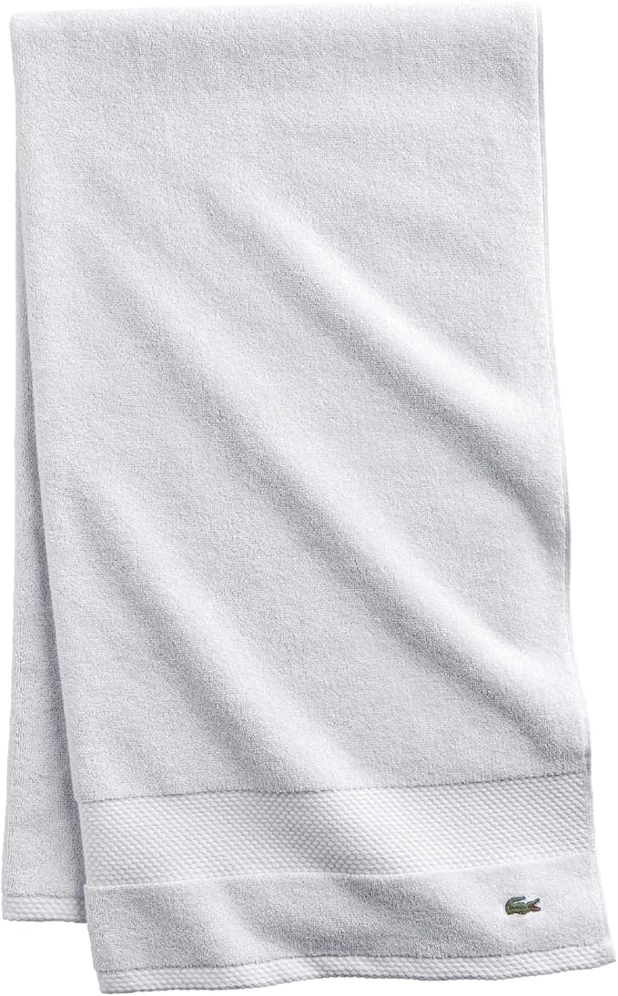 Lacoste Heritage 100% Supima Cotton Bath Towel, Premium Super Soft Bath Towel