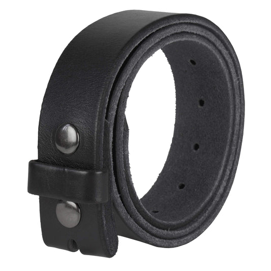 Gelante Genuine Full Grain Leather Belt Strap without Belt Buckle G2016-BK-L