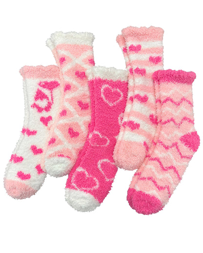 TEHOOK Warm & Cozy Valentines Gifts for Women, Fluffy Fuzzy Plush Sleeping Slipper Socks - Soft Warm Fabric