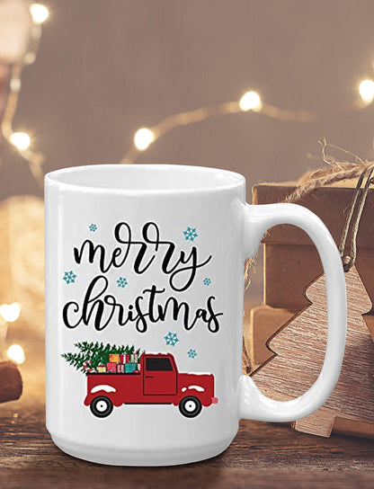 BLUE RIBBON Christmas, Funny Movie Mugs Gift from Family, Friends in Decorative Box 15 oz