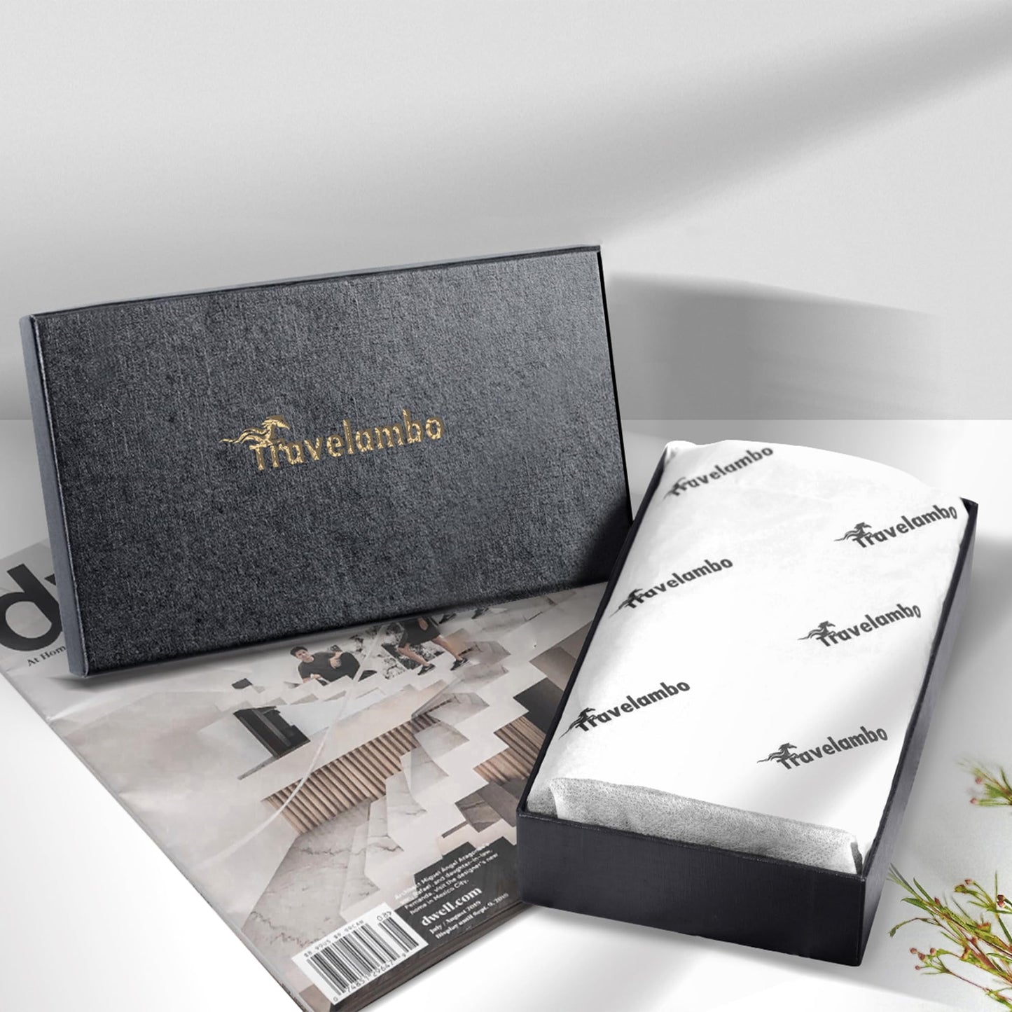 Travelambo Women's Wallet RFID Blocking Trifold Clutch Large Capacity Credit Card Holder Travel Purse