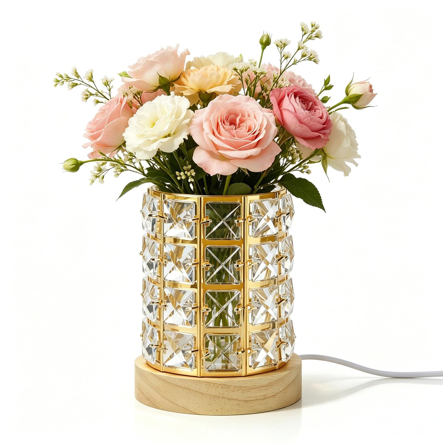 vskikris Night Light LED Crystal Lamp