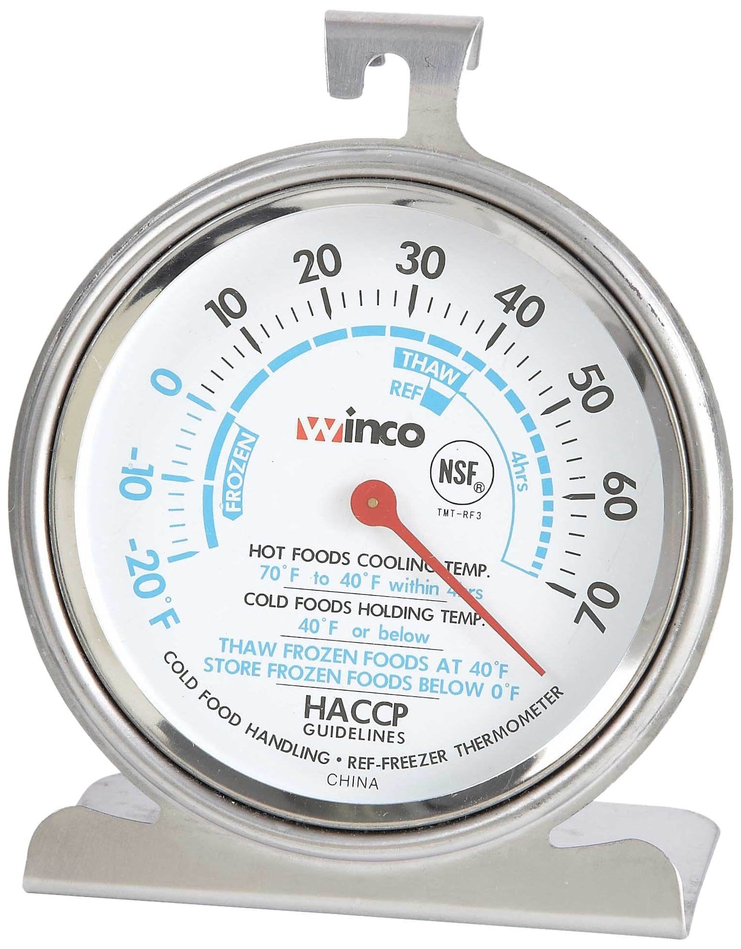 Winco 1-1/4-Inch Dial Digital Thermometer with 4-3/4-Inch Probe