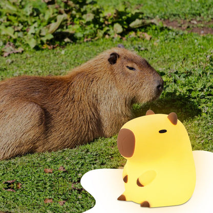 YuanDian Capybara Night Light - Adorable Gift for Women, Teen Girls, and Babies. Decorate Kids' Bedroom with Cute Silicone Capybara Nightlights - for Children and Toddlers