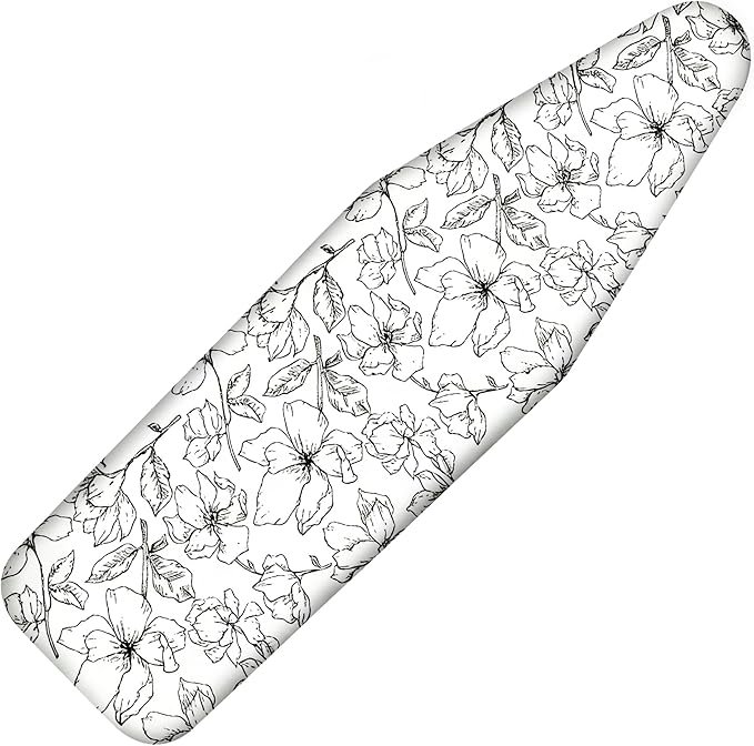 Ironing Board Cover and Pad, 21x54 Extra Large Thick Iron Padding, Scorch &