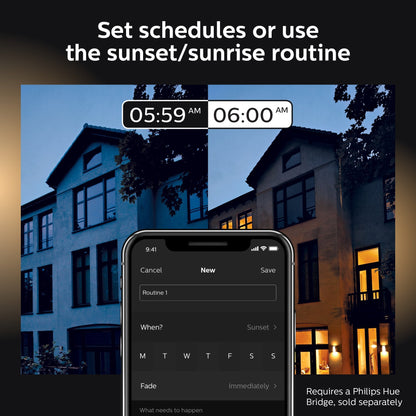 PHILIPS Hue Smart 100W PAR38 LED Bulb, 2 Pack, White & Color Ambiance Color-Changing Light, 1300LM, E26, Outdoor Light Bulbs, Control with Hue App, Works with Alexa, Google Assistant and Apple Homekit